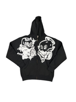 Blk zip up hoodie