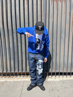 Blue rosary jeans