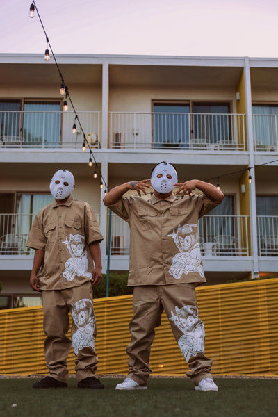 Khaki dickies shirt