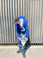 Blue rosary jeans