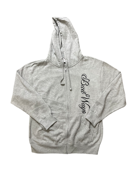 Bw cursive zip up