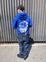 Blue rosary zip up