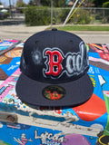 fitted B hat custom airbrushed