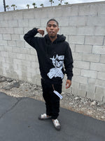 Blk glck zipup hoodie