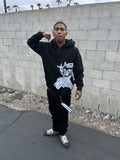 Blk glck zipup hoodie