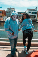 Grey draco zip up hoodie