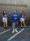 Blue crop shirts