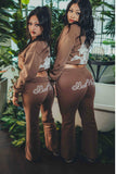 Chestnut flare sweats