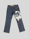 Blue rosary jeans