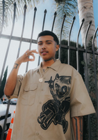 khaki glck dickies shirt
