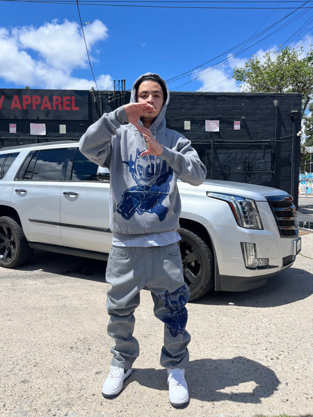 #5 grey glck hoodie