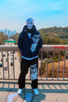 Navy glck zip up hoodie