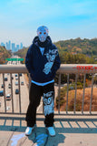 Navy glck zip up hoodie