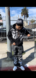 Blk zip up hoodie