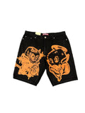 Blk jean shorts