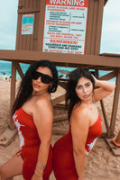 Red romper