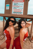 Red romper
