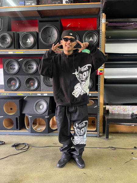 Blk  zipup hoodie