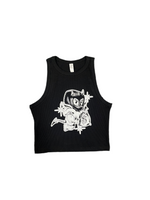 Blk crop tank top
