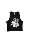 Blk crop tank top