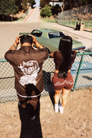 Brown lounge shorts