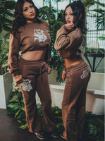 Chestnut flare sweats