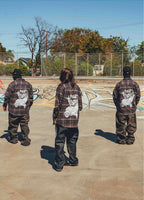 Blk dust flannel