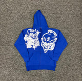 Blue zip up hoodie