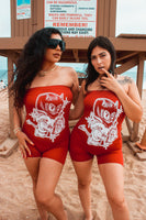 Red romper