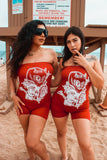 Red romper