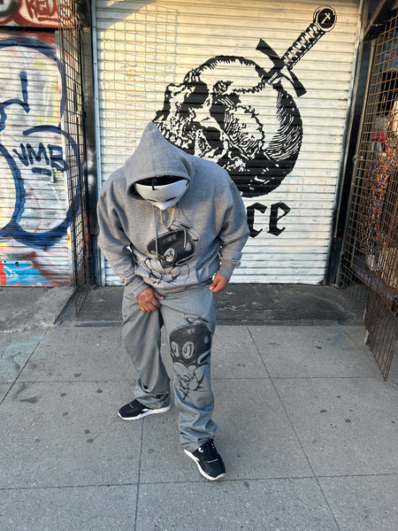 Grey rosary jeans