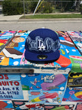 Fitted LA hat custom airbrushed